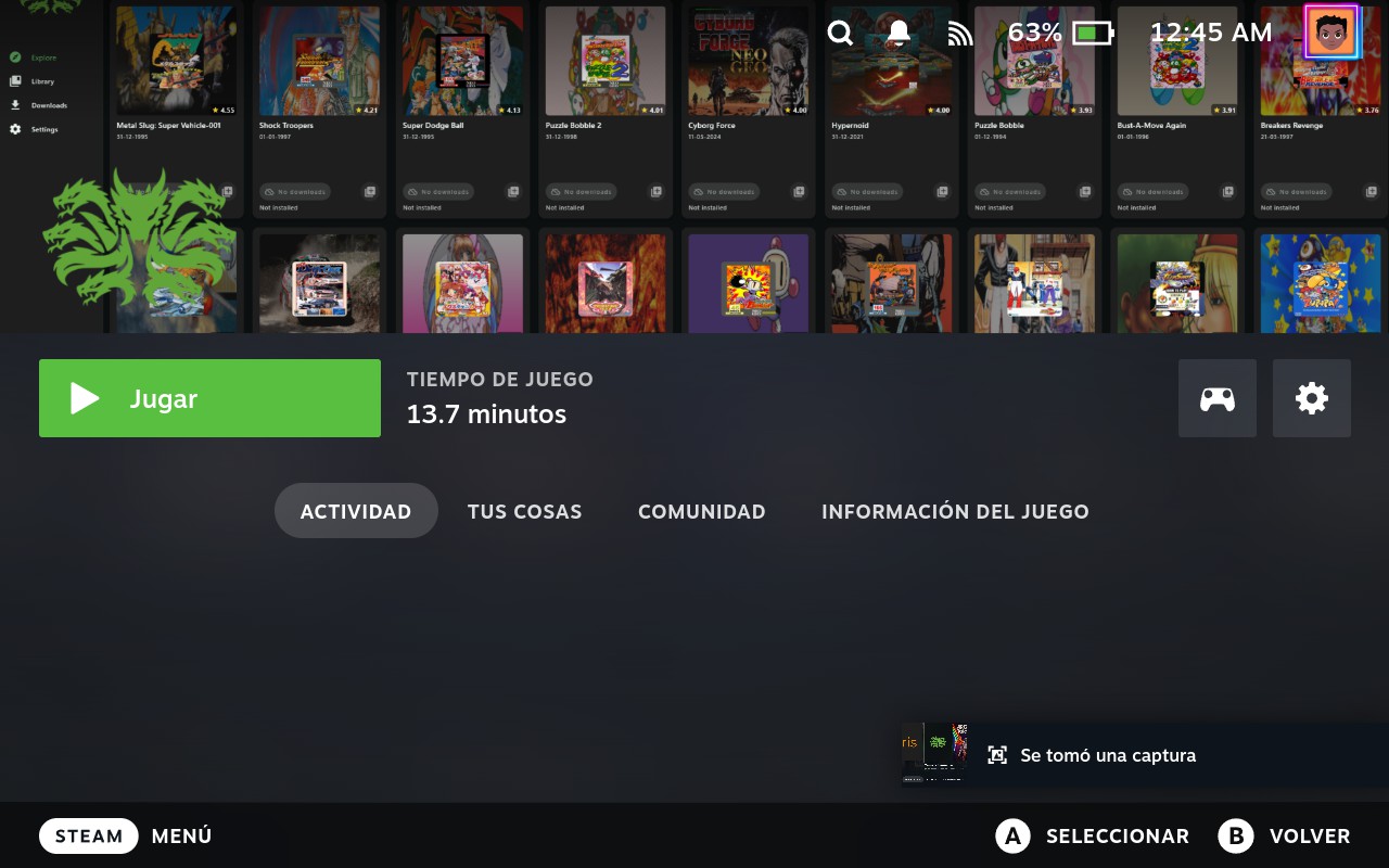 Yamata Launcher on SteamOS